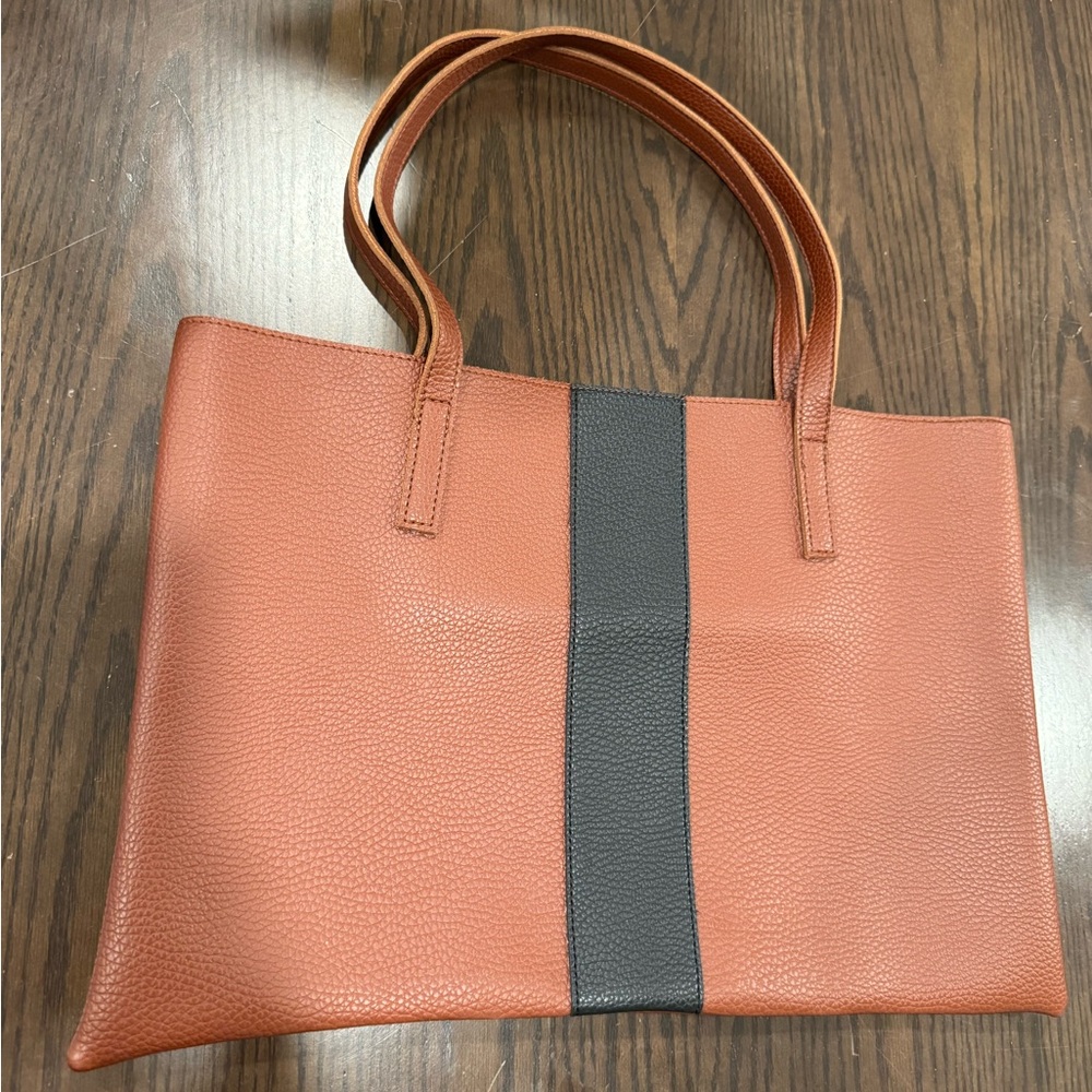 Vince Camuto Luck Pebbled Vegan Leather Tote Bag.